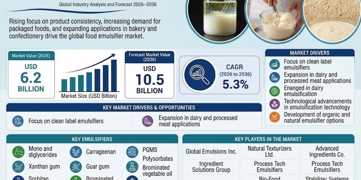 Food Emulsifier Market 2026 - 2036 Forecast,  Dynamics, and FMI Insights