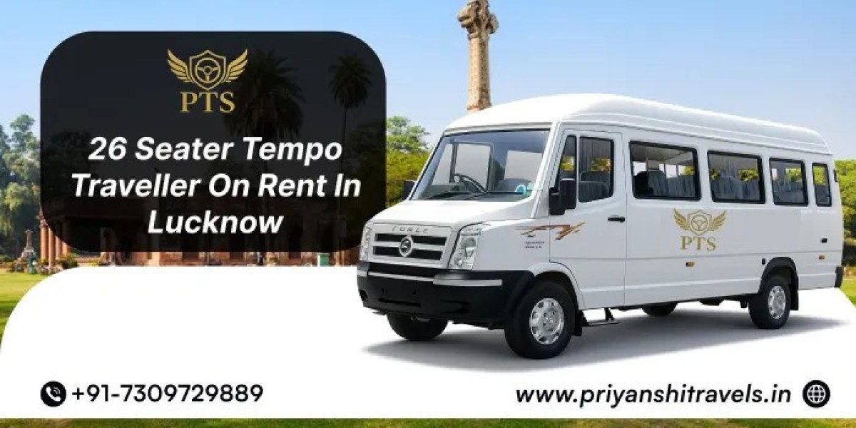 Hire 26 Seater Tempo Traveller in Lucknow for Large Group Travel