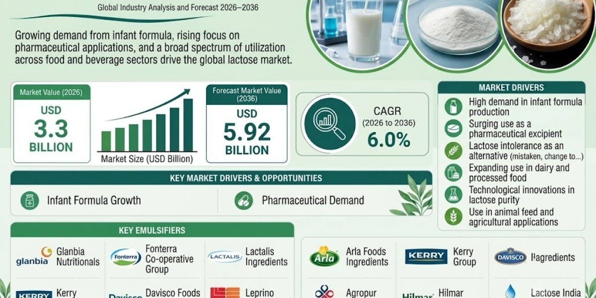 Global Lactose Market Future Outlook, Trends & Growth Potential 2036