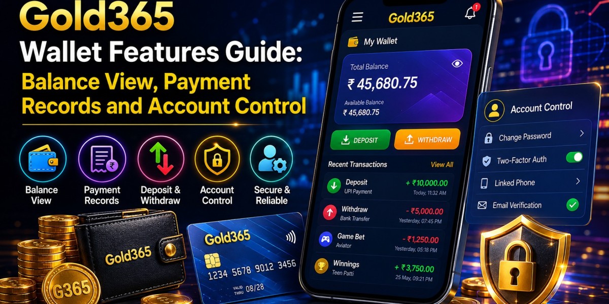 Gold365 Wallet Features Guide: Balance View, Payment Records and Account Control
