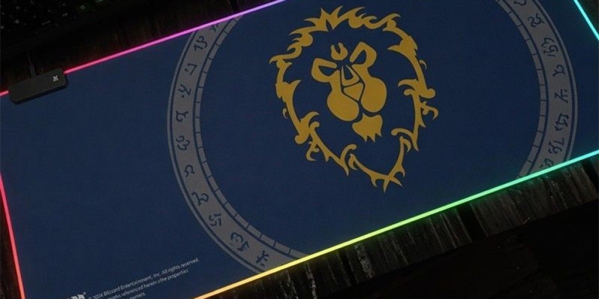 Montana Alliance Gamer Review: WoW Alliance Lion Crest RGB Gaming Desk Mat Delivers Noble Alliance Desktop Vibes