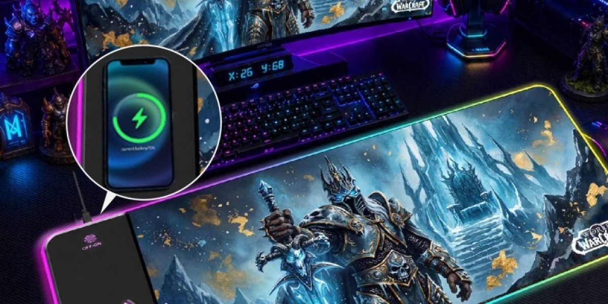 Colorado Gamer Review: Lich King Arthas RGB Wireless Charging Desk Mat Builds Epic Icecrown Gaming Desktop