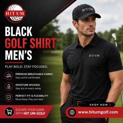 Men's Black Golf Shirt: Performance, Comfort & Style for Every Round Profile Picture